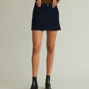 Acne Studios Corduroy Skirt in Navy